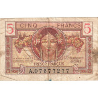 France, 5 Francs, 1947 Trésor Français, 1947, A.07677277, TB, Fayette:VF29.1 - 1947 French Treasury