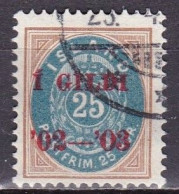 IS005F – ISLANDE – ICELAND – 1902 – NUMERAL VALUE OVERPRINTED - PERF. 14X13,5 - SC # 48 USED 17,50 € - Used Stamps