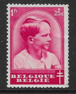 België 443 Punt Voor De Mond - 1931-1960