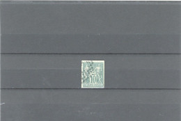 MAYOTTE -COLONIES GÉNÉRALES-N°32 .TYPE SAGE 10c VERT  TTB- Obl -LOSANGE ÉVIDÉ - Used Stamps