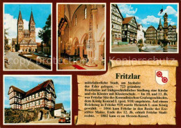 72912363 Fritzlar Kirche Marktplatz Brunnen Fachwerkhaus Geschichte Fritzlar - Fritzlar