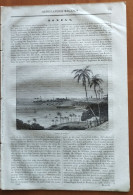 NEDERLANDSCH MAGAZIJN 1842. BOMBAY INDIA. LIBANON LIBAN LEBANON. Château De Clisson Loire - Other & Unclassified