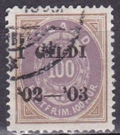 IS005I – ISLANDE – ICELAND – 1902 – NUMERAL VALUE OVERPRINTED - PERF. 14X13,5 – Y&T # 33 USED 80 € - Oblitérés