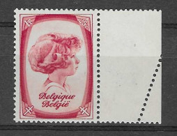 België 492 Perforatie In Bladboord - 1931-1960