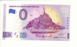 Billet Touristique 0 Euro - ABBAYE DU MONT-SAINT-MICHEL - UEBF - 2023-3 - N° 115014 - Otros & Sin Clasificación