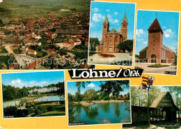 72910894 Lohne Kirchen Freilichtbuehne Muehlenteich Freibad Fliegeraufnahme Lohn - Lohne