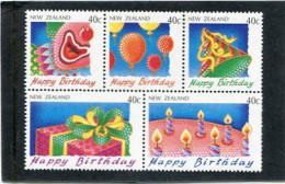 NEW ZEALAND - 1991  GREETINGS 40c  BLOCK  MINT NH - Ungebraucht