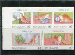 NEW ZEALAND - 1991  THINKING OF YOU  40c  BLOCK  MINT NH - Neufs