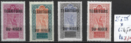 NIGER FRANCAIS 25 à 28 * Côte 4.50 € - Unused Stamps