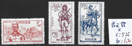 NIGER FRANCAIS 86 à 88 * Côte 5.25 € - Unused Stamps