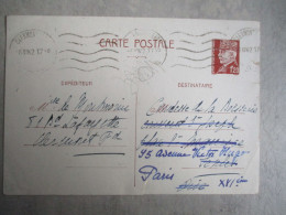 CARTE INTERZONE 1942 MARQUISE DE MNTMORIN CLERMONT FD FAIRE PART FIANCAILLE - Verloving