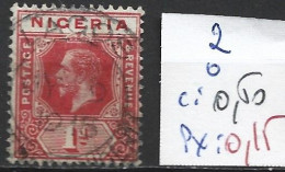 NIGERIA 2 Oblitéré Côte 0.50 € - Nigeria (...-1960)