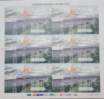 O) 2013 INDONESIA, 'PROOF, NATIONAL STAMP EXHIBITION PANFILA BANDUNG 2013, ARGO PARAHYANGAN TRAIN CROSSES THE CIBISORO B - Indonésie