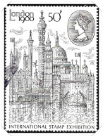 1980 London Exhibition 50p (4) Fine Used Hrd3a - Gebruikt