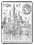 1980 London Exhibition 50p (4) Fine Used Hrd3a - Usados