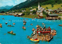 72906861 Weissensee Kaernten Flosskonzert Der Trachtenkapelle Weissensee Kaernte - Weissensee