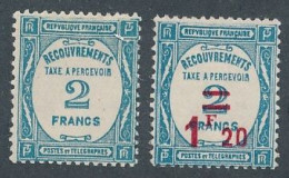 AC-97: FRANCE:  Lot Avec Taxes N°62* (gomme 2ème Choix)-64*  Les Deux Signés - 1859-1959 Mint/hinged
