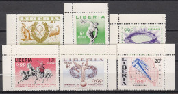 Olympia 1956: Liberia  6 W **, Perf. - Zomer 1956: Melbourne