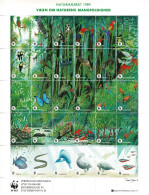 Denmark WWF 1989.  Sheet With 30 Labels;  Preserve Nature's Diversity.  MNH(**). - Otros & Sin Clasificación