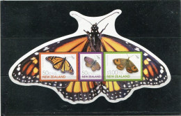 NEW ZEALAND - 2010  BUTTERFLIES  MS  MINT NH - Nuevos