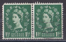 Grande Bretagne - 1952 - 1971 -  Elisabeth II -  Y&T N °  264  Paire  Oblitérée - Gebraucht