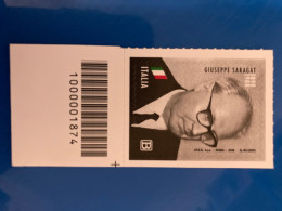 Italia 2018 Codice A Barre 1874 Giuseppe Saragat - Barcodes