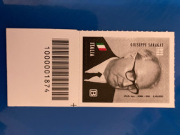 Italia 2018 Codice A Barre 1874 Giuseppe Saragat - Bar-code