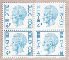 1972 Nr 1643** Zonder Scharnier,blokje Van 4.Koning Boudewijn.Type Elstrom. - 1970-1980 Elström