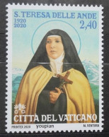 Vatican 2020, 100th Birthday Of Saint Teresa Della Ande, MNH Single Stamp - Nuevos