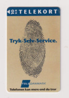 DENMARK  - Fingerprint  Magnetic Phonecard - Denmark