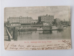 Auckland From Queen Wharf, Paddle Steamer, New Zealand, Inglewood, 1906 - Nieuw-Zeeland