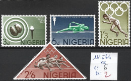 NIGERIA 161 à 64 ** Côte 6 € - Nigeria (1961-...)