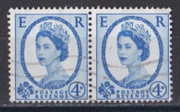 Grande Bretagne - 1952 - 1971 -  Elisabeth II -  Y&T N °  268  Paire  Oblitérée - Gebraucht