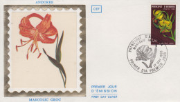 Enveloppe  FDC  1er  Jour  ANDORRE    Flore  :  Lys  Des  Pyrénées    1980 - FDC