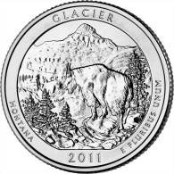 USA QUARTER (1/4 Dollar) 2011 D Mint "GLACIER" UNC - 2010-...: National Parks