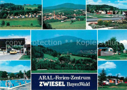 72903528 Zwiesel Niederbayern Panorama Schwimmbad Campingplatz Baernzell - Zwiesel