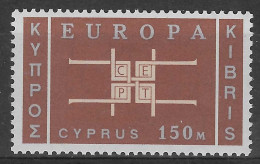 CHYPRE N°219** (europa 1963) - COTE 50.00 € - 1963