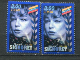 26288 FRANCE N°3188** 3F+60c. Simone Signoret : Violet Au Lieu De Bleu + Normal (non Inclus)  1998  TB - Ungebraucht