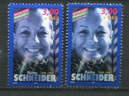 26289 FRANCE N°3187** 3F+60c. Romy Schneider : Violet Au Lieu De Bleu + Normal (non Inclus)  1998  TB - Unused Stamps