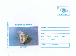 IP 96 A - 77 MINERALOGY, Mineral Uranium - Stationery - Unused - 1996 - Minerali