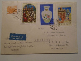 D201461   Hungary  Cover - Ca 1973  Budapest - Szoboszlay Debrecen  - To P. Klemens Schober  Rektor   Wien - Cartas & Documentos