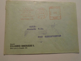 D201463    Hungary  Cover - EMA  Red Meter  -Freistempel -  Győr  To Székesfehérvár  1977 - Automaatzegels [ATM]