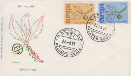 Enveloppe  FDC   1er  Jour   ITALIE    Paire   EUROPA    1965 - 1965