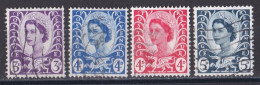 Grande Bretagne - 1952 - 1971 -  Elisabeth II -  Y&T N °  315   423   527   533   Oblitérés - Usados
