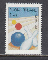Finland 1987 - Bowling World Championships, Mi-Nr. 1015, MNH** - Neufs