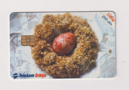 SERBIA  - Easter Painted Egg Chip Phonecard - Jugoslawien