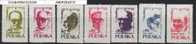 POLAND SOLIDARNOSC LITERARY INSTITUTE POETS SET OF 7 (SOLID0228/0731) - Viñetas Solidarnosc