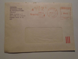 D201470 Hungary  Cover - EMA  Red Meter  -Freistempel -  A Víz  érték -Save Water  - Siófok   -  Székesfehérvár  1986 - Automatenmarken [ATM]