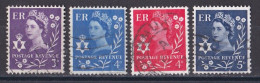 Grande Bretagne - 1952 - 1971 -  Elisabeth II -  Y&T N °  321  425   529   535  Oblitérés - Used Stamps
