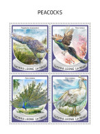 SIERRA LEONE 2018 MNH  Peacocks  Michel Code: 10061-10064. Scott Code: 4911. Yvert&Tellier Code: 8210-8213 - Sierra Leone (1961-...)